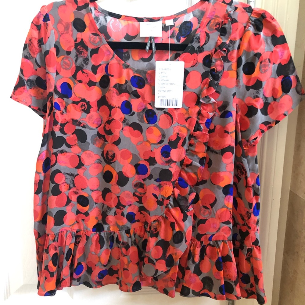 NWT anthropologie HD in Paris peplum top